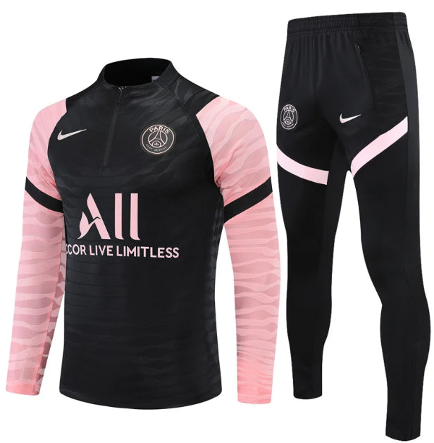PSG TRACKSUIT - BLACK / PINK SLEEVE